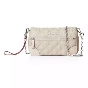 MZ Wallace Crosby Convertible Wristlet Silver